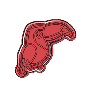 Toucan Side Cookie Cutter