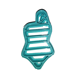 One Piece Swimsuit Cookie Cutter
