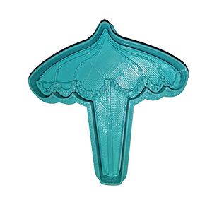 Beach Umbrella Top View Cookie Cutter