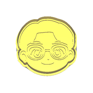 K-Pop Glasses Character Cookie Cutter