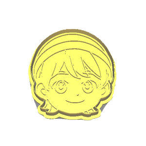 Cute K-Pop Girl Character Cookie Cutter