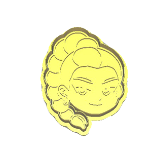 Braided Hair Character Cookie Cutter