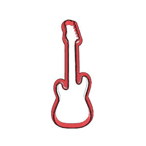 Guitar Cookie Cutter