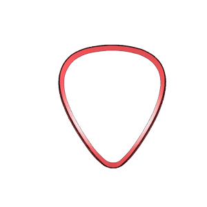 Guitar Pick Cookie Cutter