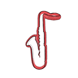 Saxophone Cookie Cutter