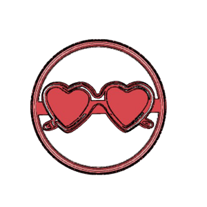 Heart Sunglasses Cookie Cutter