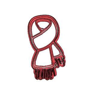 Scarf Cookie Cutter