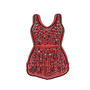 Fringe Dress Cookie Cutter