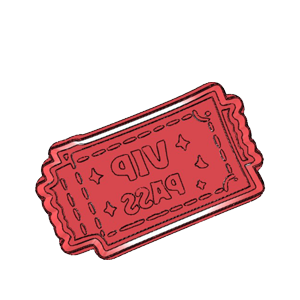 VIP Ticket Cookie Cutter