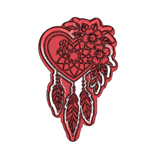 Heart Dreamcatcher Cookie Cutter