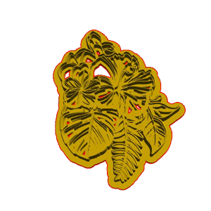 Tropical Leaf Cluster Cookie Cutter