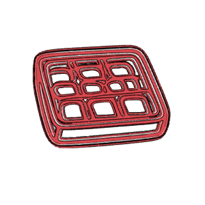 Watercolour Paint Tray Cookie Cutter