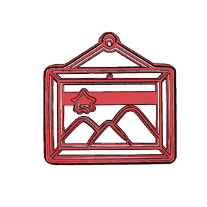 Framed Painting Cookie Cutter