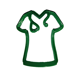 Nurse Scrubs Cookie Cutter