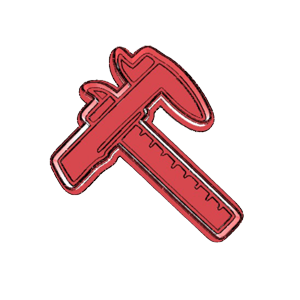 Spanner Wrench Cookie cutter