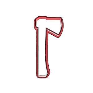 Fire Axe Cookie Cutter