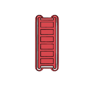 Fire Ladder Cookie Cutter