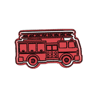 Fire Truck Cookie Cutter