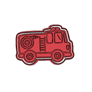 Fire Truck Cookie Cutter