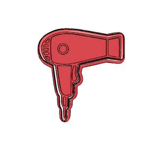 Hair Dryer Cookie Cutter