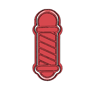 Barber Pole Cookie Cutter