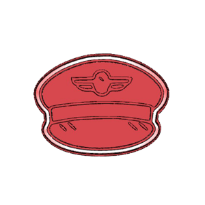 Pilot Hat Cookie Cutter