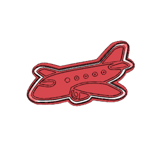 Jet Plane Cookie Cutter
