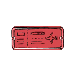 Boarding Pass Cookie Cutter