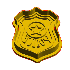 Police Badge Cookie Cutter