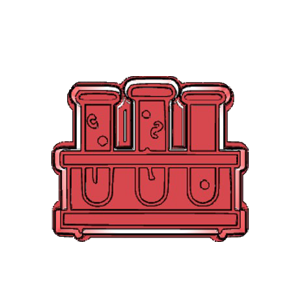 Test Tubes Cookie Cutter