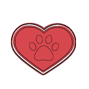 Paw Heart Cookie Cutter