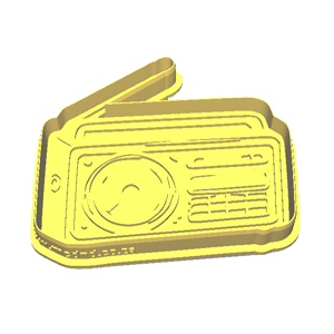 Vintage Radio Cookie Cutter