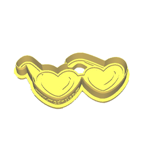 Retro Sunglasses Cookie Cutter