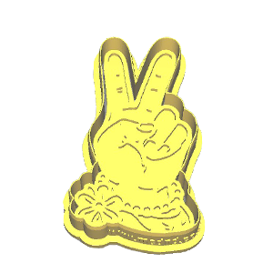Peace Hand Cookie Cutter