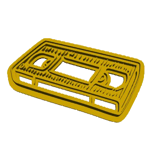 Video Tape Cookie Cutter