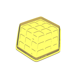 Retro Cube Cookie Cutter