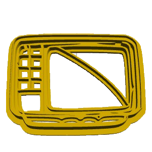 Retro TV Cookie Cutter