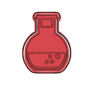 Round Flask Cookie Cutter