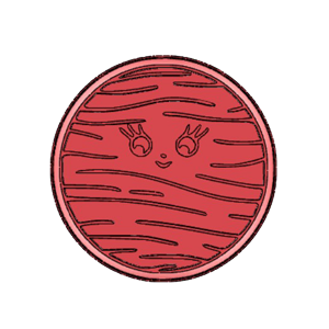 Striped Planet Cookie Cutter