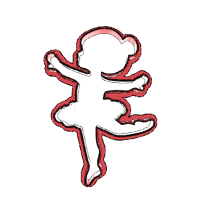 Ballerina Pose Cookie Cutter