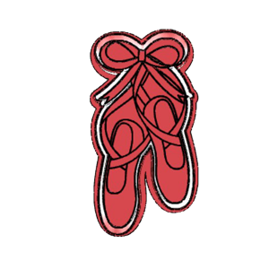 Hanging Ballet Shoes Cookie Cutter