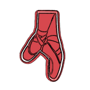Single Ballet Shoe Cookie Cutter