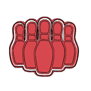 Bowling Pin Cookie Cutter