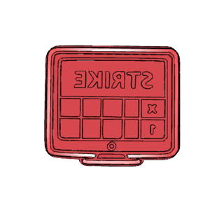 Bowling Scoreboard Cookie Cutter