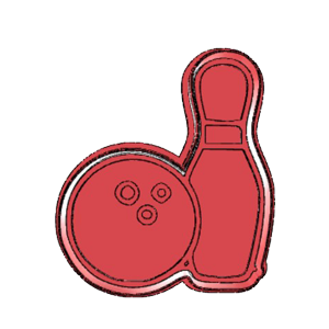 Bowling Ball – Pin Cookie Cutter