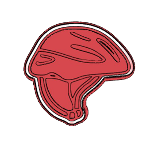 Cycling Helmet Cookie Cutter