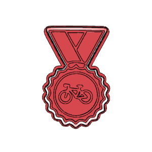 Cycling Medal Cookie Cutter