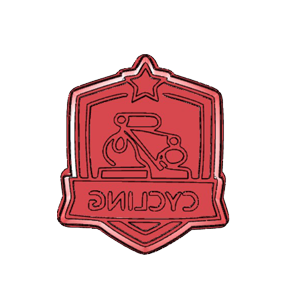 Cycling Badge Cookie Cutter