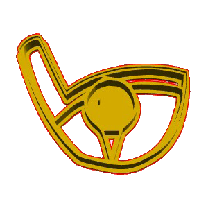 Golf Club Character Cookie Cutter