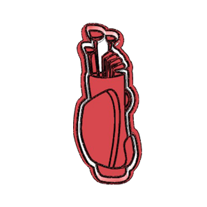 Golf Bag Cookie Cutter